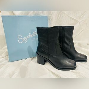 NWT Seychelles Turbulent Black Tumbled Leather Size 9 & 9.5